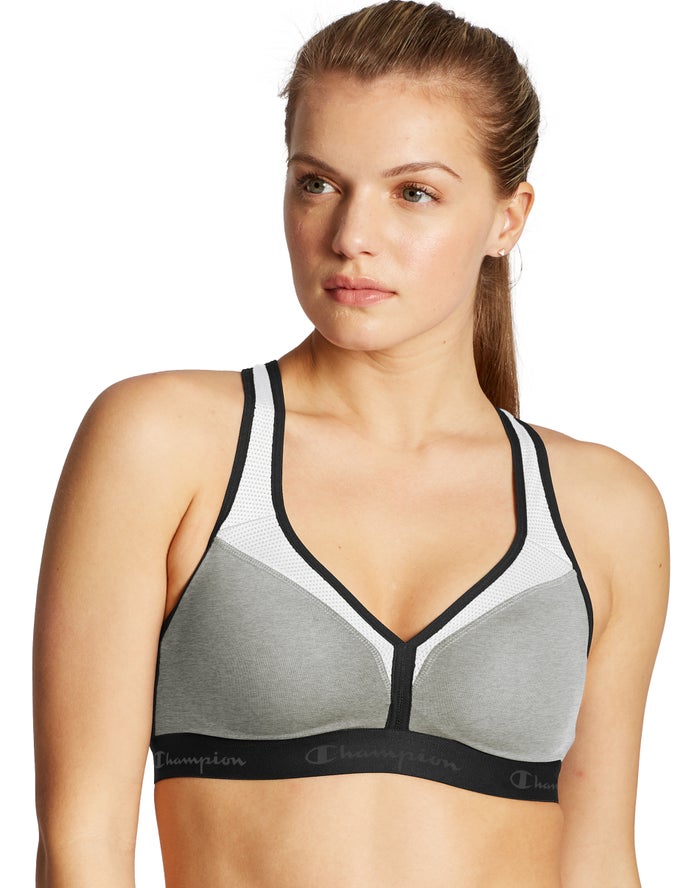 Champion Womens Sports Bra NZ - The Curvy Grey ( 1506-LCMRI )